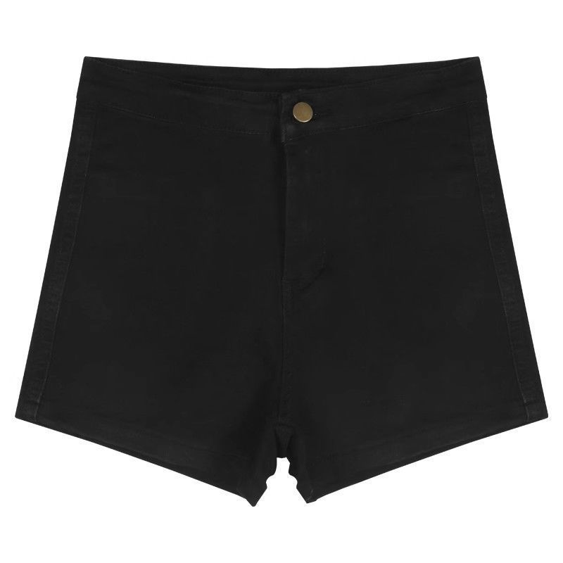 Design Sense Tight Hot Girl Black Jeans Women's Summer High Waist Slimming Hot Pants Super Shorts Ins Pants