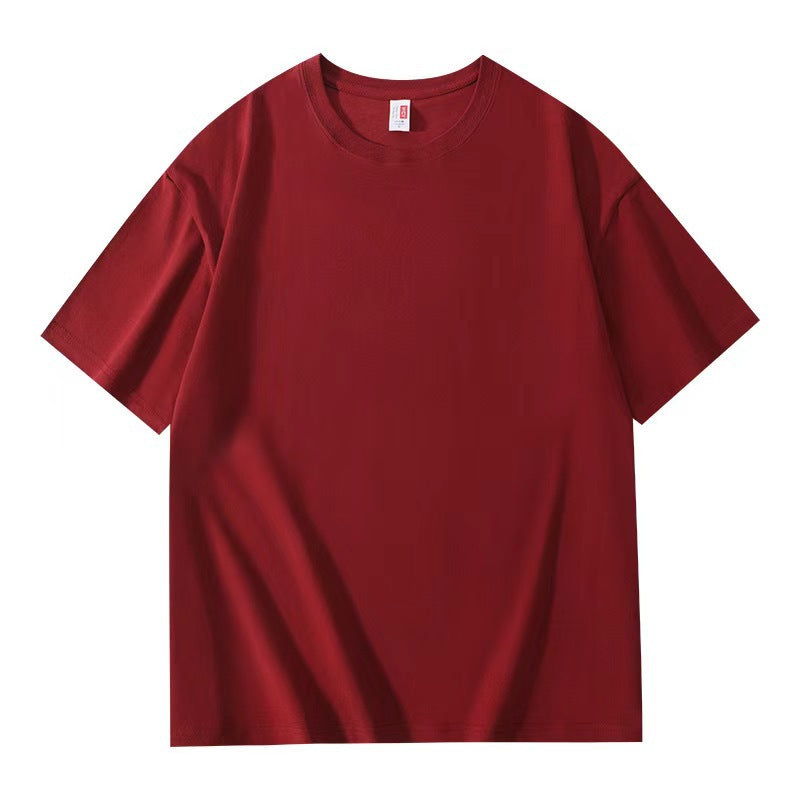 230G Heavy Cotton Short-sleeved T-shirt Women's Loose White Base Shirt Summer Japanese Shoulder T-shirt Women's Top