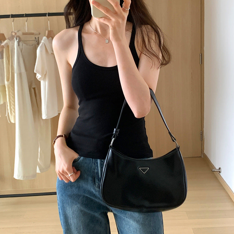 Sexy Spice Girl Threaded Vest Sling Women's Slim-fit 2024 Summer New Design Sense Suit Inner Base Top