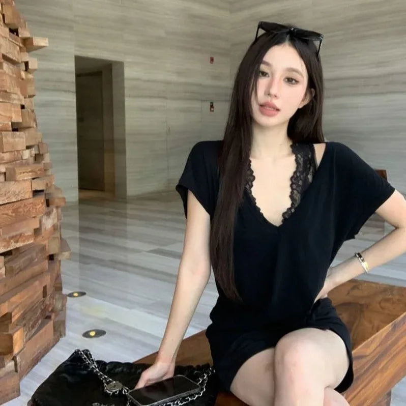 French Style Sexy Embroidery Lace Vest Women's  Autumn Design Sensibility Layered Slimming Top Sleeveless Transparent Body