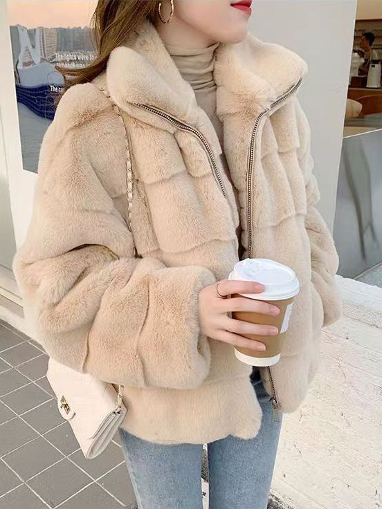 Eco-friendly Danish mink coat for women