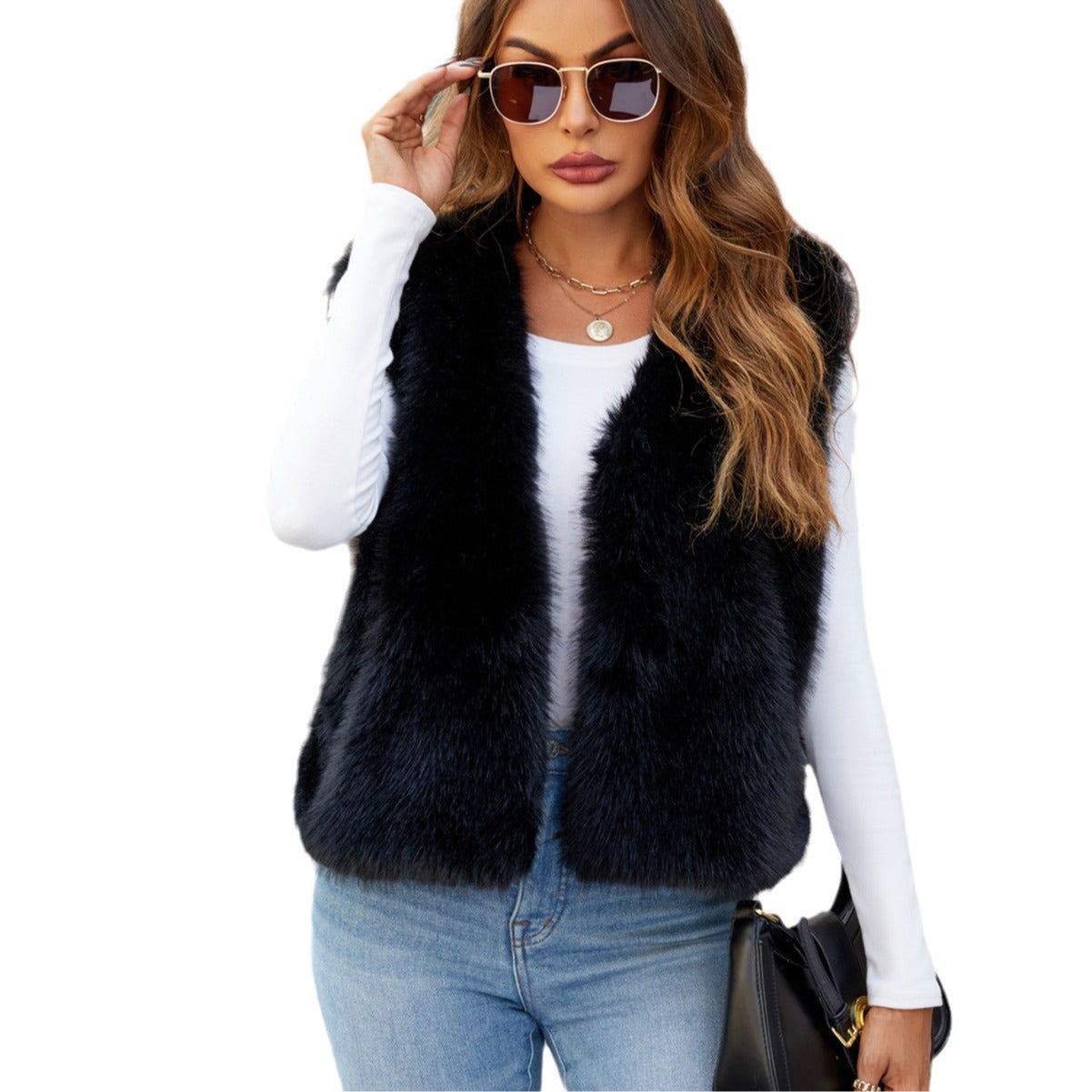 F0598 women's imitation fur
