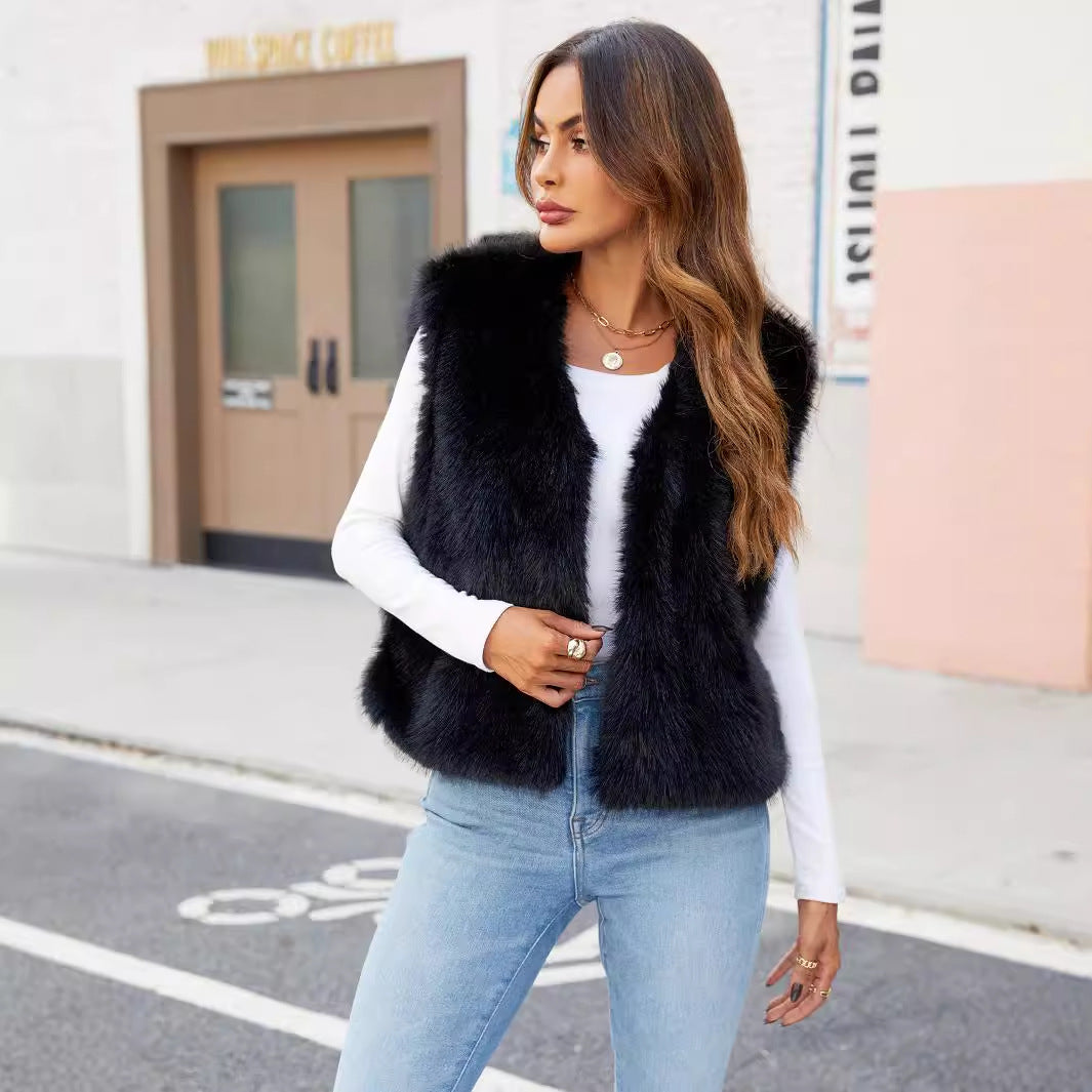 F0598 women's imitation fur