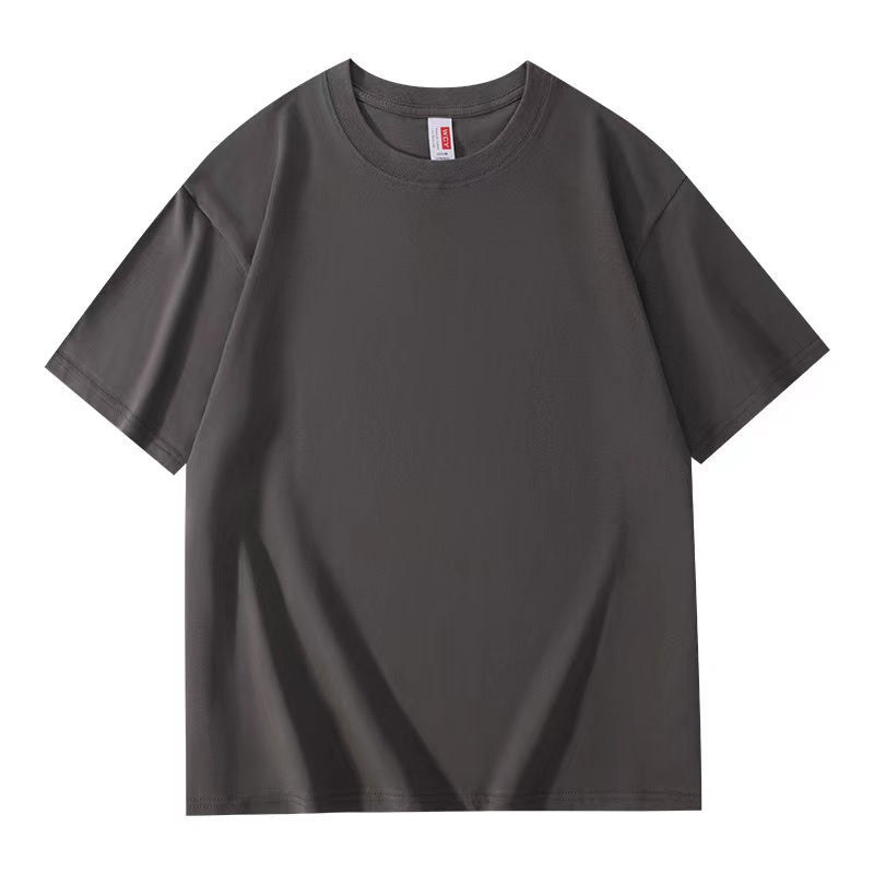 230G Heavy Cotton Short-sleeved T-shirt Women's Loose White Base Shirt Summer Japanese Shoulder T-shirt Women's Top