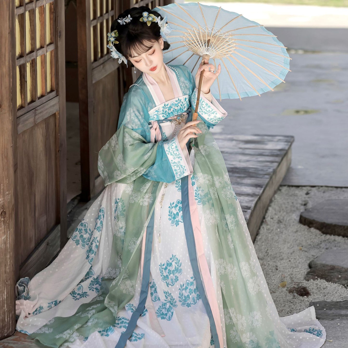 Original Tang-made Hanfu Women's 2025 New Chest-length Skirt Restoration Style Daily Fairy Ancient Suit Spring, Summer and Autumn suit
