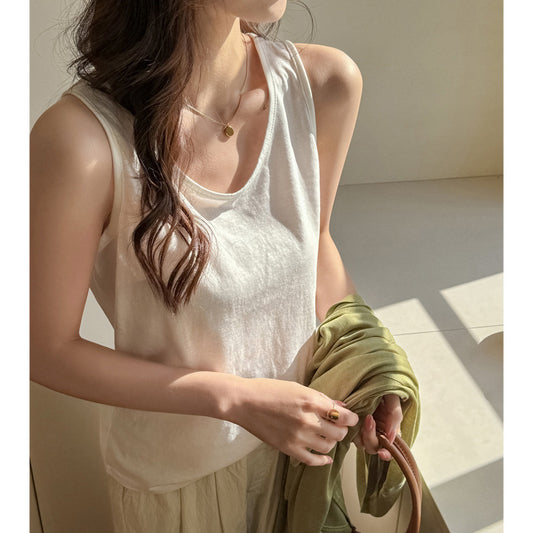 Spring and Summer New All-match Loose Lazy Style Bottoming Small Camisole Women's Inner Sleeveless Top