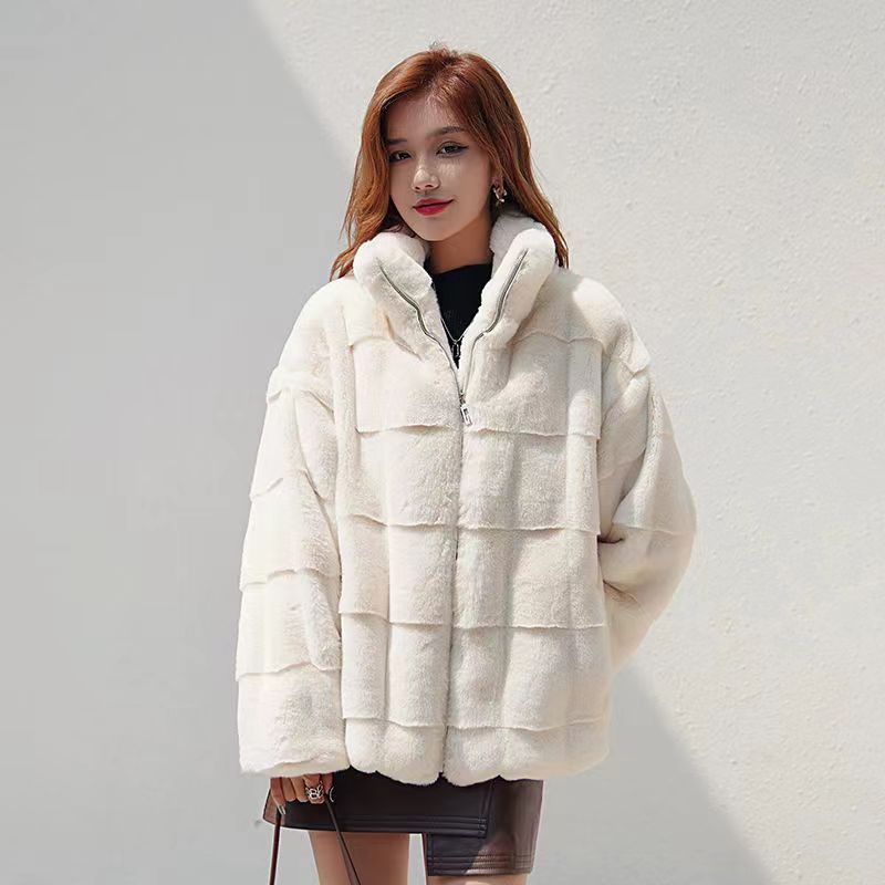 Eco-friendly Danish mink coat for women