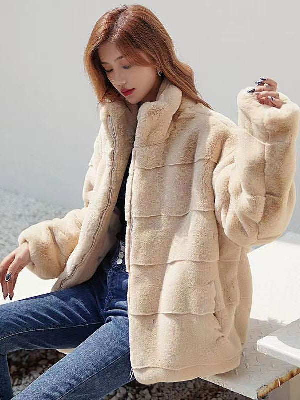 Eco-friendly Danish mink coat for women