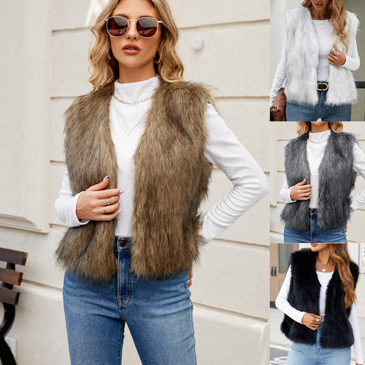 F0598 women's imitation fur