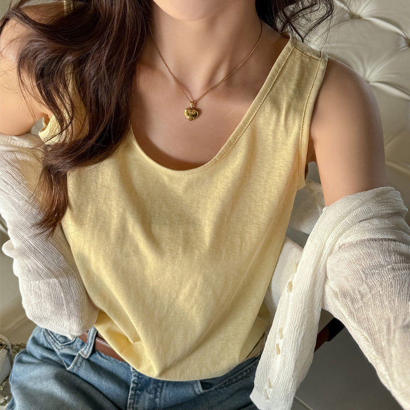 Spring and Summer New All-match Loose Lazy Style Bottoming Small Camisole Women's Inner Sleeveless Top