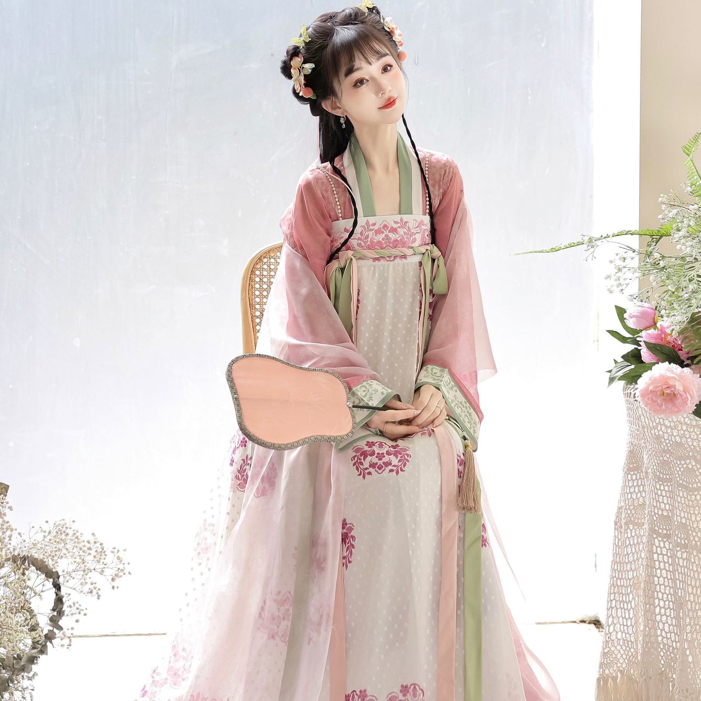 Original Tang-made Hanfu Women's 2025 New Chest-length Skirt Restoration Style Daily Fairy Ancient Suit Spring, Summer and Autumn suit