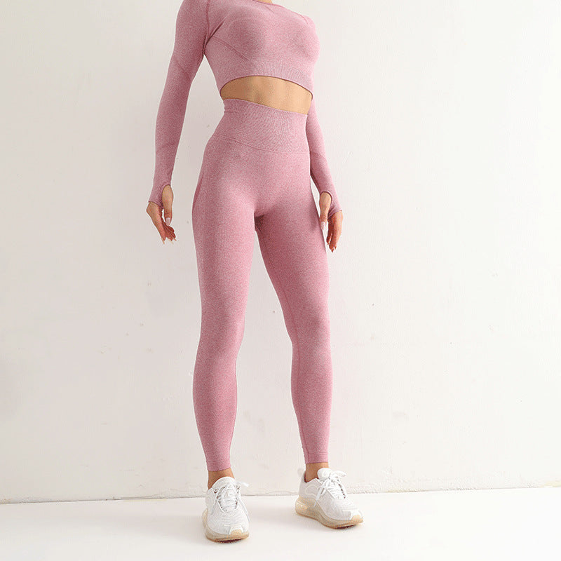 Peach Internet Popular European and American Seamless Yoga Pants Hip Breathable Yoga Clothes Tight High Waist Sports Base Fitness Pants for Women
