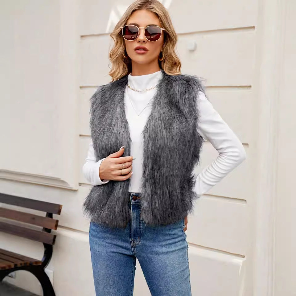 F0598 women's imitation fur