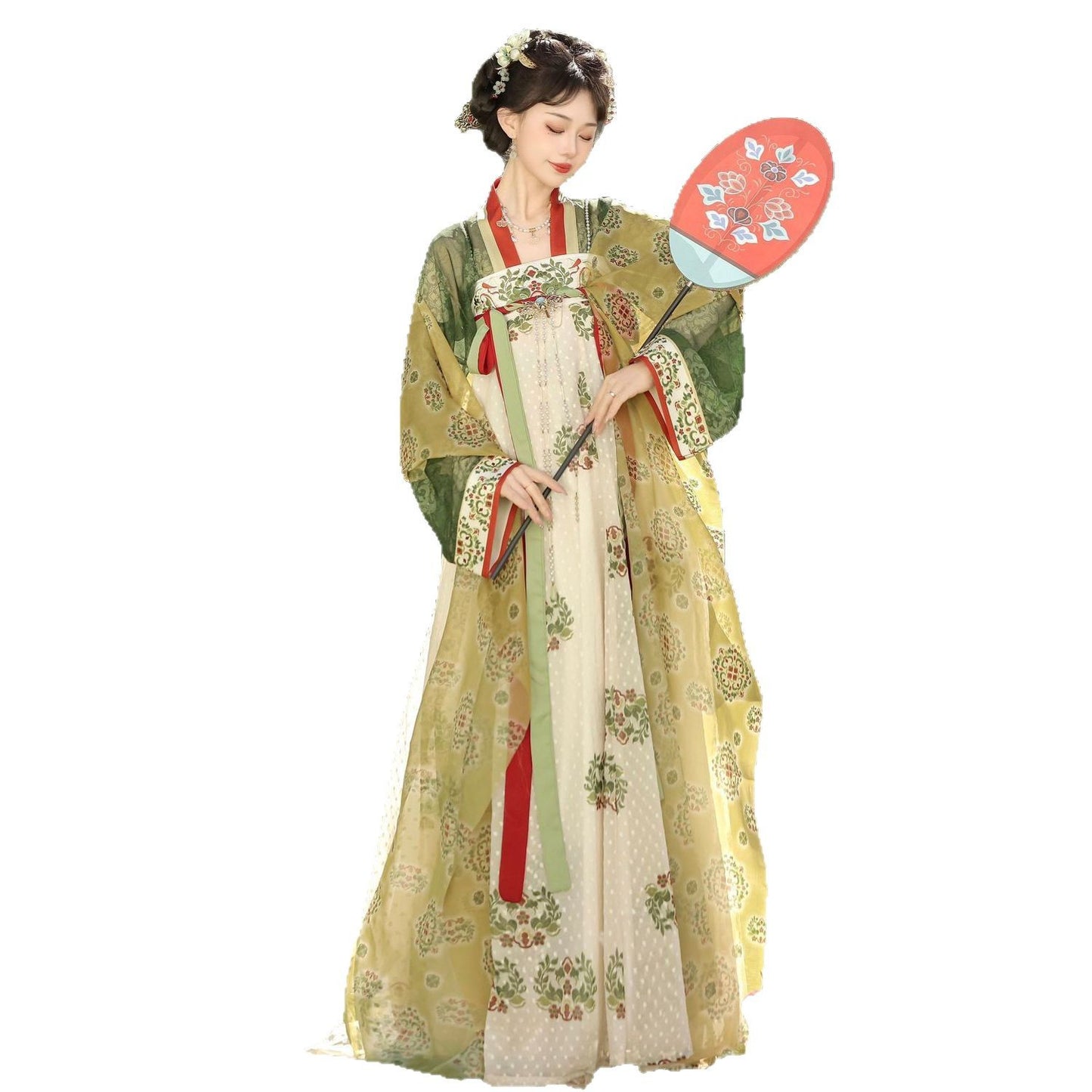 Original Tang-made Hanfu Women's 2025 New Chest-length Skirt Restoration Style Daily Fairy Ancient Suit Spring, Summer and Autumn suit