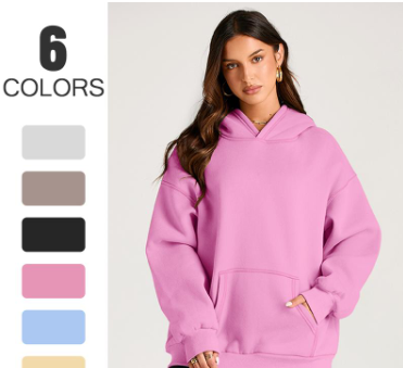 AUTOMET Womens Oversized Hoodies FleeceSweatshirts Long Sleeve Sweaters Pullover FallClothes with Pocket Springtok