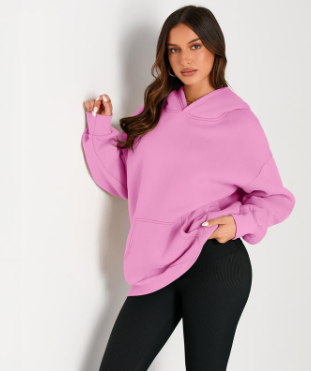 AUTOMET Womens Oversized Hoodies FleeceSweatshirts Long Sleeve Sweaters Pullover FallClothes with Pocket Springtok
